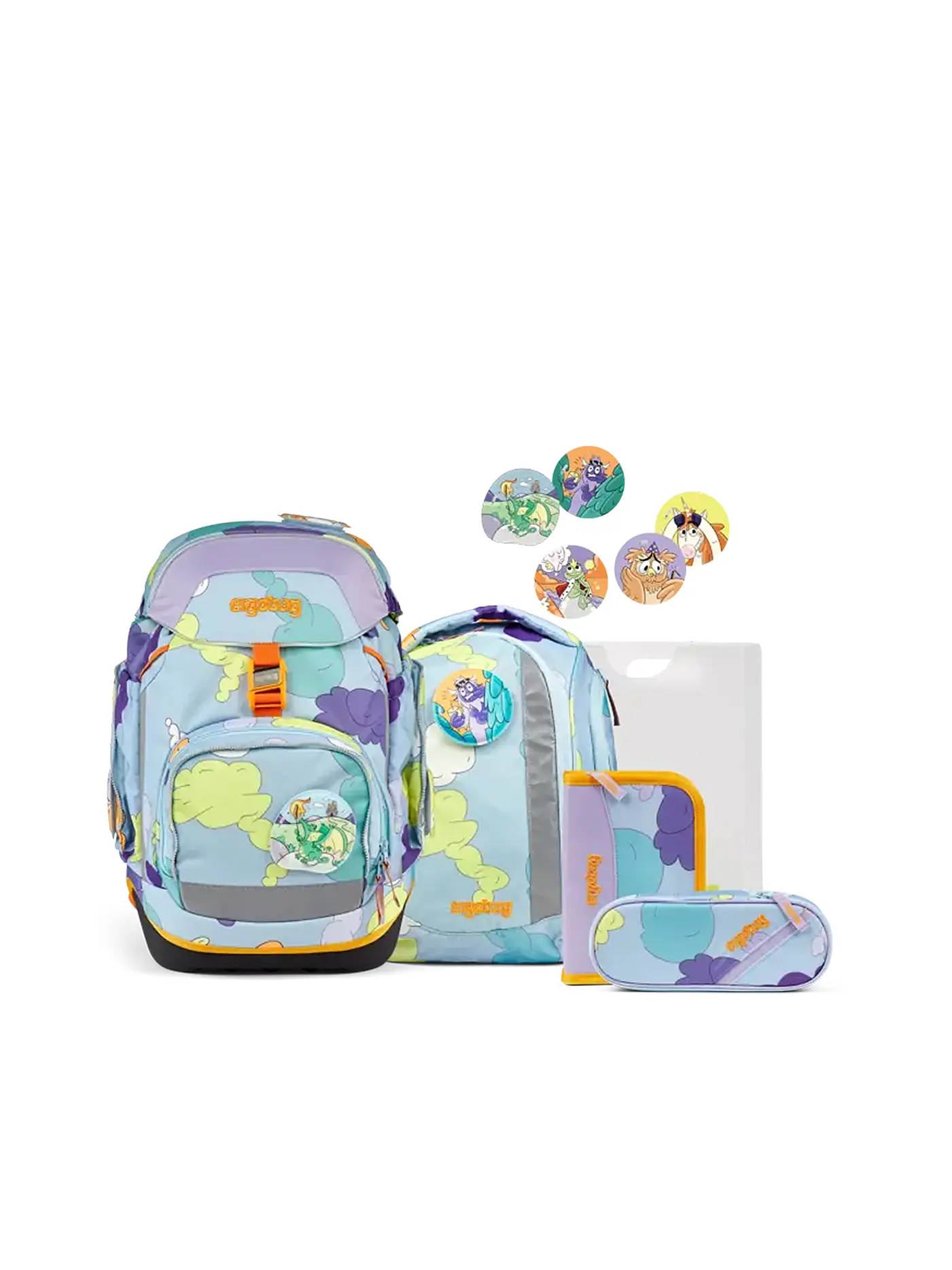 ERGOBAG | Schultaschen Set 5tlg Pack Tagträum Bär | 